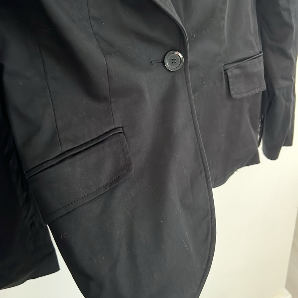 Zara Basic Cotton Black Jacket L - image 4